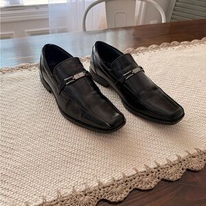 Stacy Adams Cade Men's Slip On Black Leather Dress Shoes 20126-001 Sz 8.5